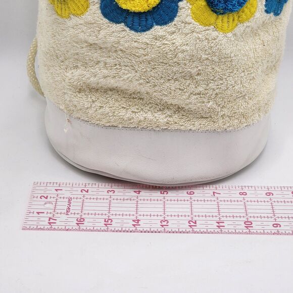 TOCCA Vintage RARE HTF Terrycloth Floral Beach Sack Backpack Bag - Picture 12 of 13